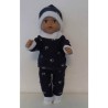 wintertrui set donker blauw konijnen baby born 43cm