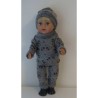 wintertrui set grijs panda baby born 43cm