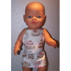 shortje wit taartjes baby born 43cm