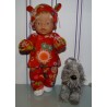 fleecepak rood vlinders  baby born 43cm