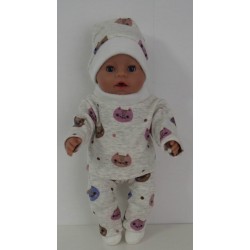wintertrui set katten baby born 43cm