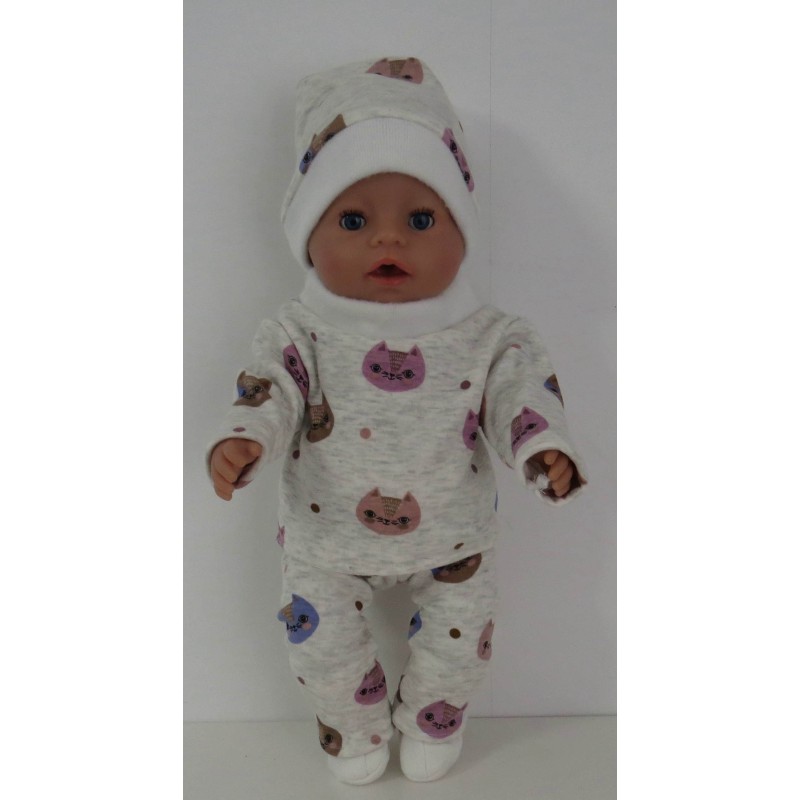 wintertrui set katten baby born 43cm