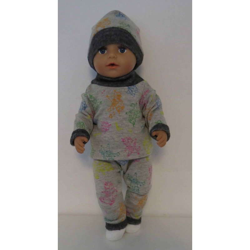 wintertrui set eenhoorns baby born 43cm