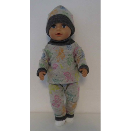 wintertrui set eenhoorns baby born 43cm