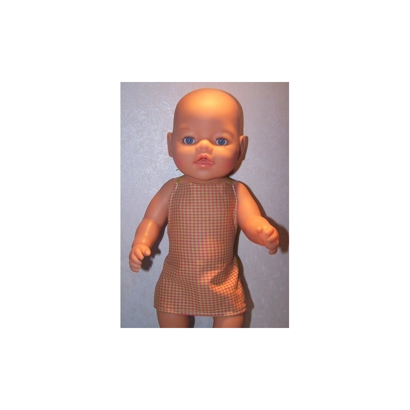 shortje roze met groen  baby born 43cm