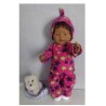fleecepak hard roze met sterren  baby born 43cm