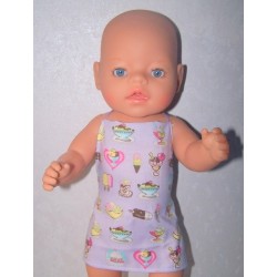 shortje lila ijsjes baby born 43cm