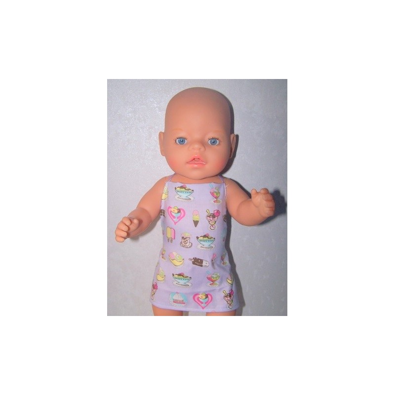shortje lila ijsjes baby born 43cm