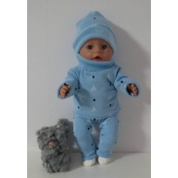 wintertrui set eifeltoren baby born 43cm
