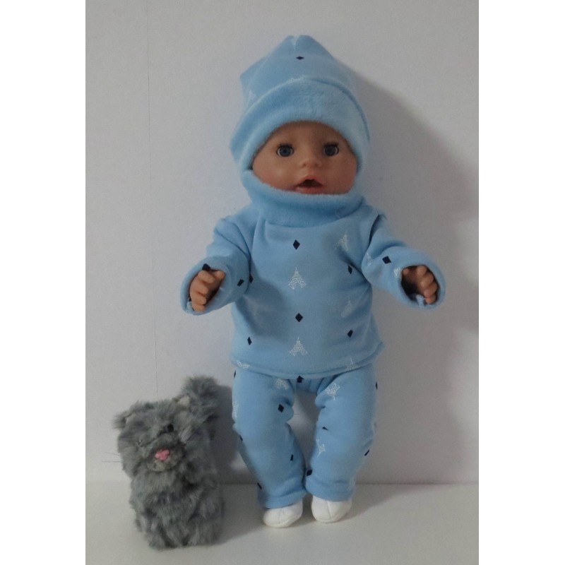 wintertrui set eifeltoren baby born 43cm