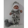 wintertrui set grijs dieren baby born 43cm