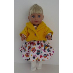 winterjurk setje uilen baby born 43cm