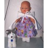 winterjurk setje lila melody baby born 43cm