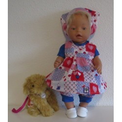 babydoll setje konijnen  baby born 43cm