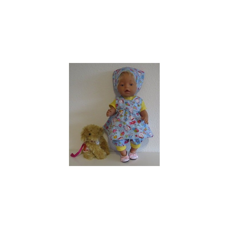 babydoll setje blauw baby born 43cm
