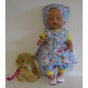 babydoll setje blauw baby born 43cm