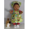 babydoll setje groen vogels baby born 43cm