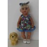 sweetjurk setje gebloemd baby born 43cm