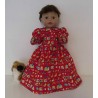 lange jurk rood eend baby born 43cm