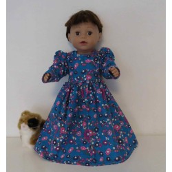 lange jurk bbloemen aby born 43cm