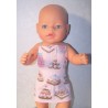 shortje roze taartjes baby born 43cm