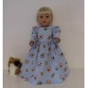 lange jurk blauw dieren baby born 43cm
