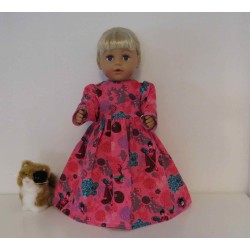 lange jurk roze gaisha baby born 43cm