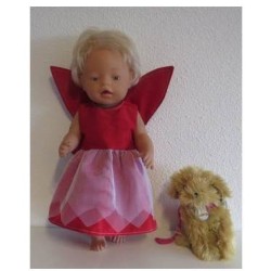 elvenjurk rood baby born 43cm