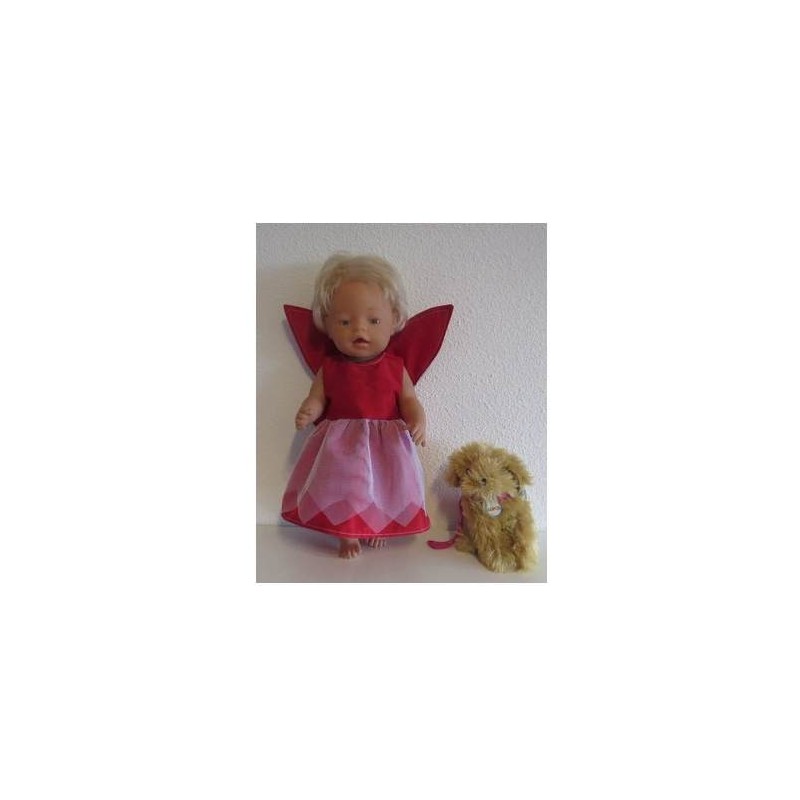 elvenjurk rood baby born 43cm