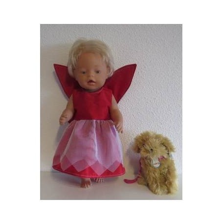 elvenjurk rood baby born 43cm