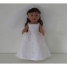 trouwjurk met kant baby born 43cm