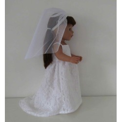 trouwjurk met kant baby born 43cm
