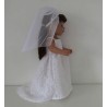 trouwjurk met kant baby born 43cm