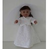 trouwjurk met kant baby born 43cm