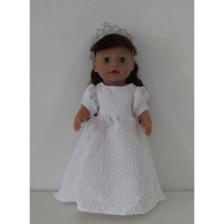 winter trouwjurk baby born 43cm
