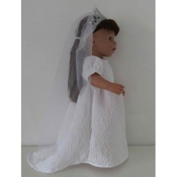 winter trouwjurk baby born 43cm