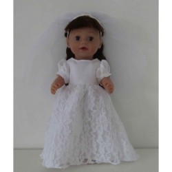 trouwjurk kant baby born 43cm