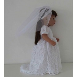 trouwjurk kant baby born 43cm