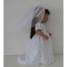 trouwjurk kant baby born 43cm