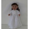 luxe trouwjurk kant baby born 43cm