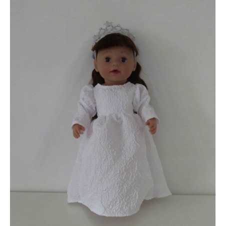winter trouwjurk baby born 43cm