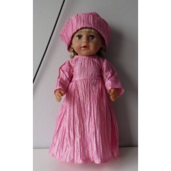 trouwjurk hard roze baby born 43cm
