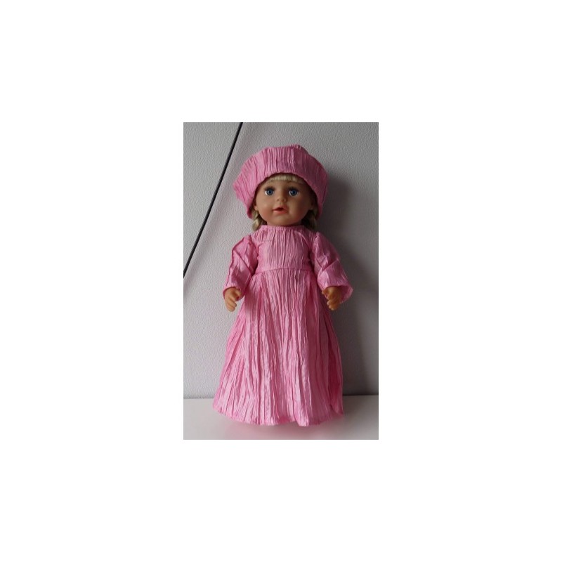 trouwjurk hard roze baby born 43cm