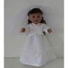 luxe trouwjurk kant baby born 43cm