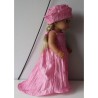 trouwjurk hard roze baby born 43cm