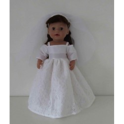 trouwjurk baby born 43cm