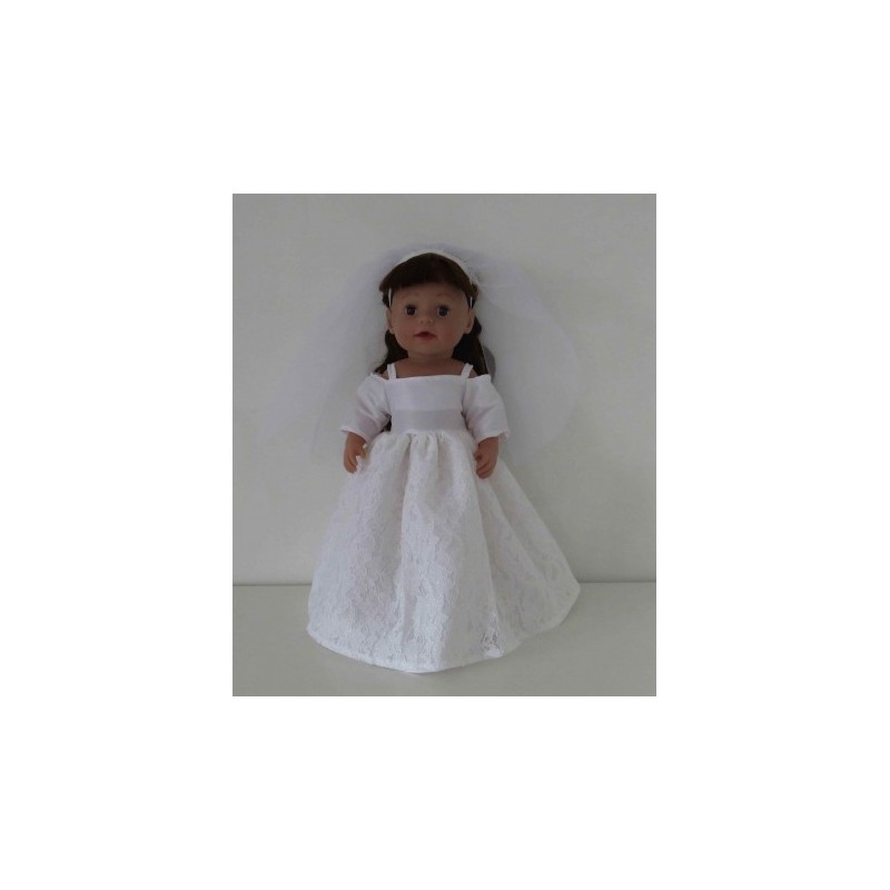 trouwjurk baby born 43cm