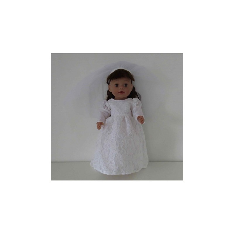 trouwjurk kant baby born 43cm