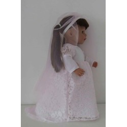 trouwjurk licht roze baby born 43cm