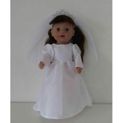 trouwjurk baby born 43cm